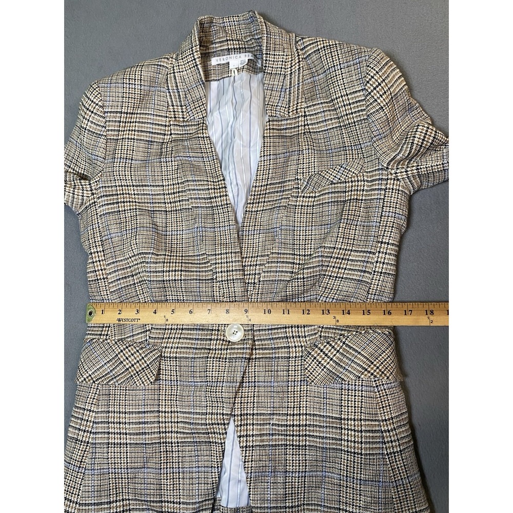 Veronica Beard Women's Size 4 Plaid Dickie Jacket Blazer Has Snags / Strings - Picture 9 of 15